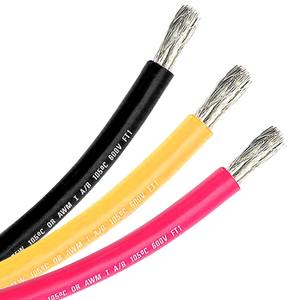 2/0 gauge marine tinned cable -black-100 ft