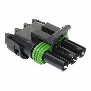 Weatherpack housing connectors-3 way - female 12015793