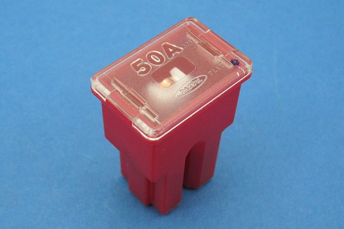 5 Fusibles PAL Voiture 50A - Protection Anti-court-circuit Pour Auto, Moto, Bateau - Rouge - Lot De 5 Pièces