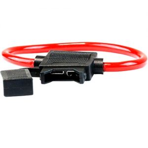 10 gauge in-line ATC-ATO fuseholder with cap (red)