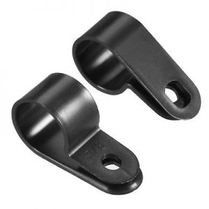1″ id wide nylon cable clamps-black (1/2″ width)