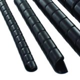 3/8″ spiral loom tubing -black