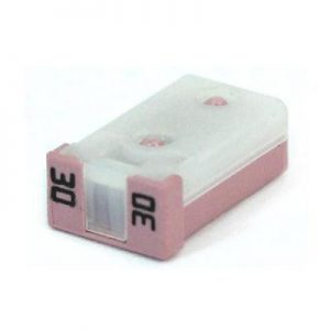 30 Amp MCase Cartridge Style Female Fuse 2.8mm – time delay (pink)