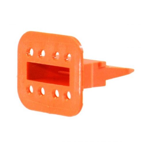 Deutsch W8S Wedgelock, Orange, fits DT Series 8-way Plugs.