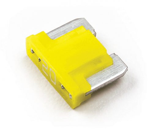 20 Amp Low Profile Mini Blade Fuse (yellow)