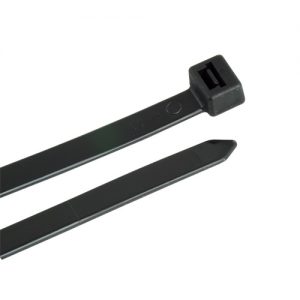 Heavy-duty Cable Ties, UV Black, 8″