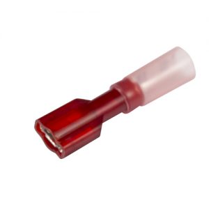 Heat Shrink Push-on Terminal, Female, .187″, 22-18 Ga