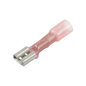 Heat Shrink, Solder Slv, Crimp Fully Ins. Female Terminal, .250″, 18-20 Ga