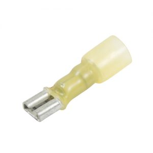 Heat Shrink, Solder Slv, Crimp Fully Ins. Female Terminal, .250″, 12-10 Ga