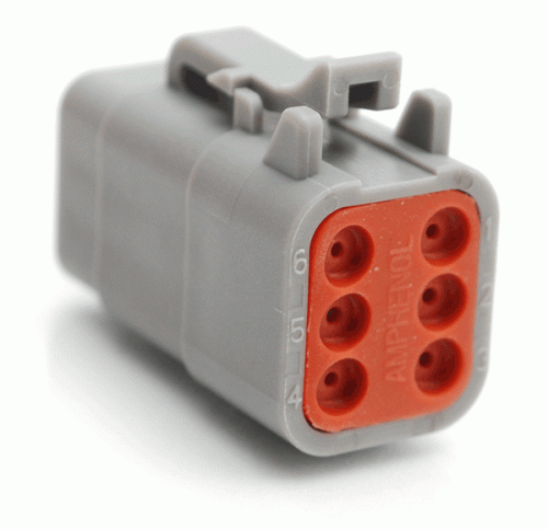 Deutsch 6 way socket plug housing-DTP Series-DTM06-6S