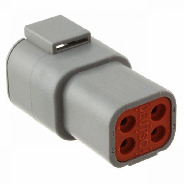 DTP04-4P-DTP Series-4 pin recepticle Housing- Gray