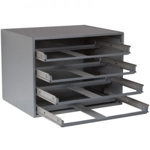 4 drawer metal holding drawers-large slide racks 303-95