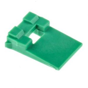 Deutsch W2P Wedgelock, Green, fits DT Series 2-way Receptacles.