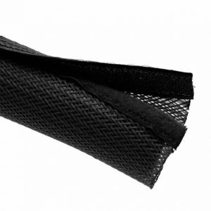 1/4″ id split expandable sleeving-FLEXO F6-black