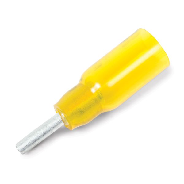 Heat Shrink Insulated Pin Terminal, .110″, 12-10 Ga