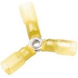 Heat Shrink Insulated Y Connector, 8 Stud, 12-10 Ga