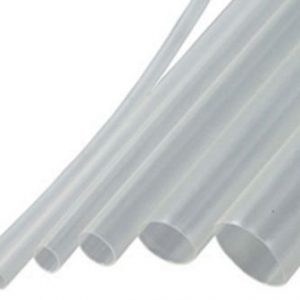 1/8″ heat shrink-polyofelin with adhesive-3:1- 12″ length- clear