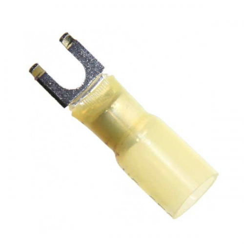 12-10 GA Locking (Snap) Spade Terminal, Heat Shrink Insulated, #10 Stud