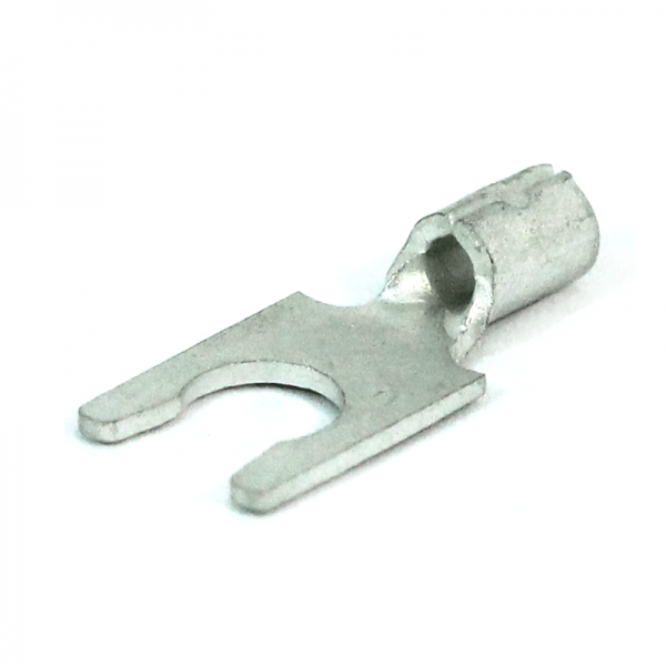 16-14 GA Locking (Snap) Spade Terminal, Non Insulated, #8 Stud