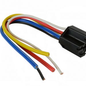 Standard 12 volt relay base w/ 5 -16 ga wires