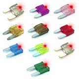 3 Amp Mini LED Smart glow Fuse ( Violet)