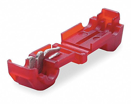 600-Pack T-Taps & Male Disconnect Wire Connectors – Red 22-18 AWG Gauge, UL Rated, Made In Taiwan
