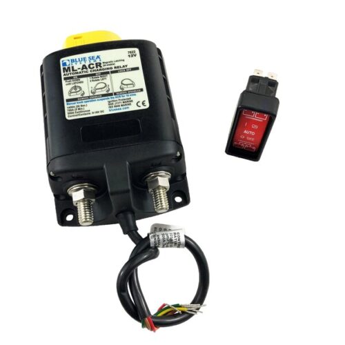 Blue Sea Systems 7622-BSS, ML-ACR Automatic Charging Relay with Manual Control, 500 Amp, 12V